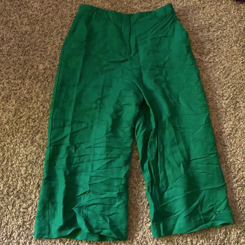 Wide leg crop pants